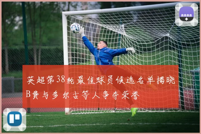 英超第38轮最佳球员候选名单揭晓B费与多尔古等人争夺荣誉